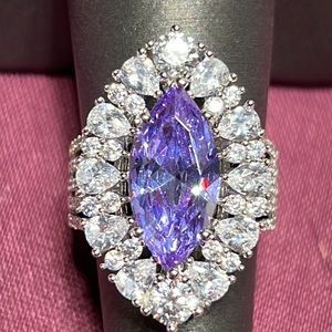 Bella Luce Lavender & White Diamond Simulants Ring